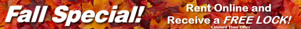 Specials offered at Metro Self Storage