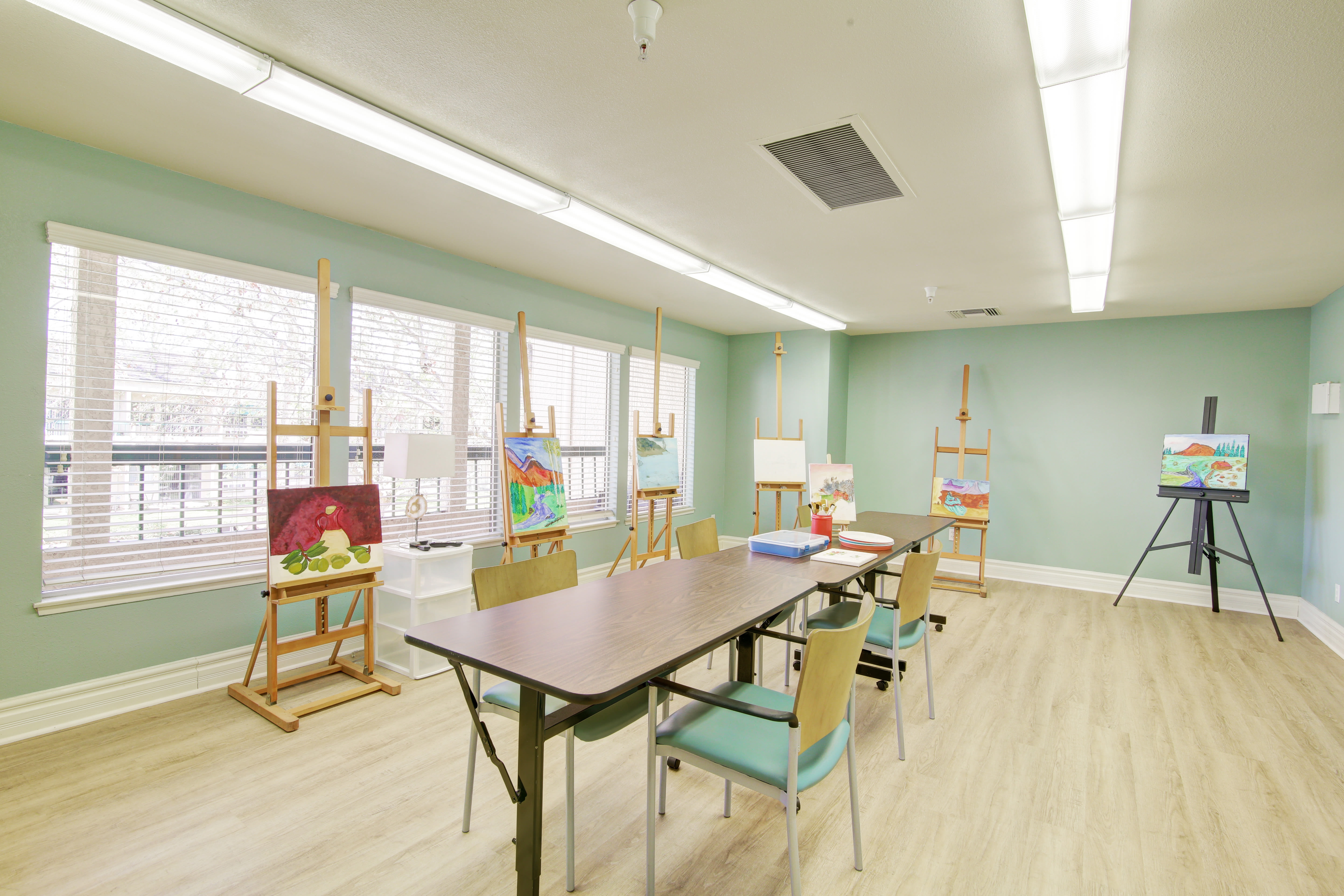 Paint room at Citrus Place in Riverside, California