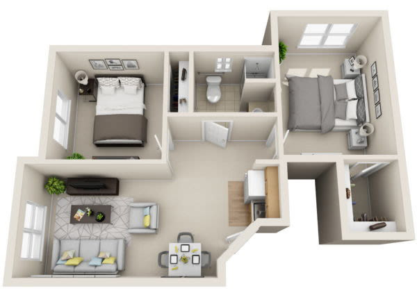 Assisted living two bedroom at The Charleston at Cedar Hills in Cedar Hills, Utah