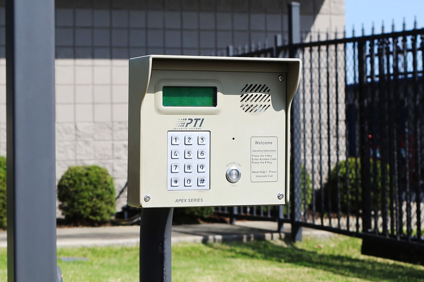 Security access at Midgard Self Storage in Sheffield, AL