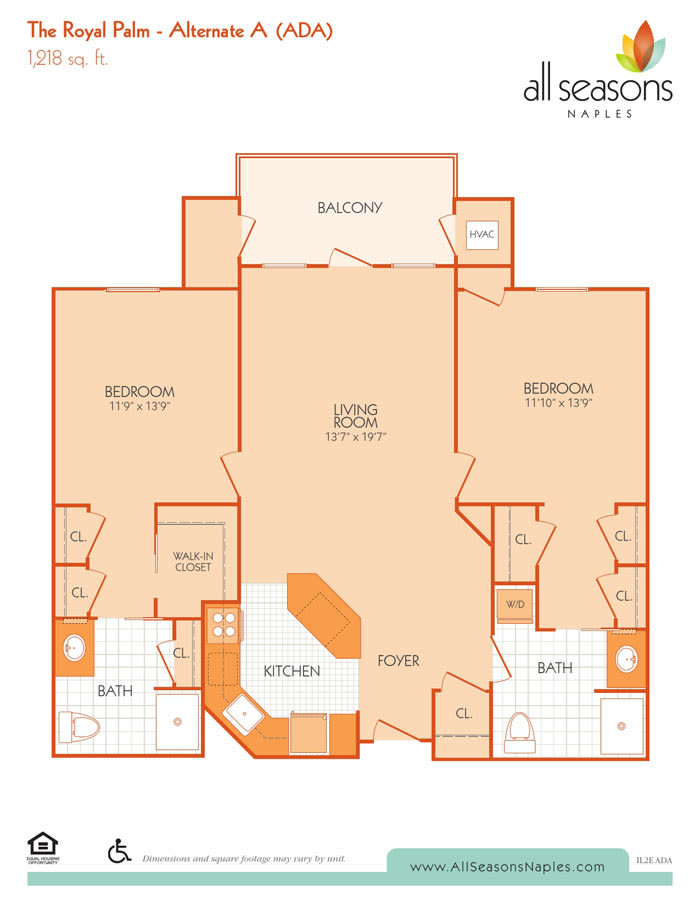 The Royal Palm Alternate A floor plan at All Seasons Naples in Naples, Florida