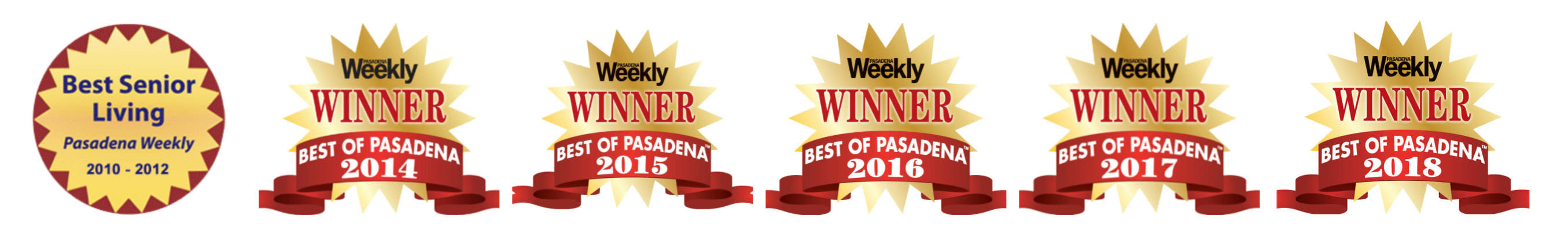 Various awards won by Regency Park Senior Living, Inc.