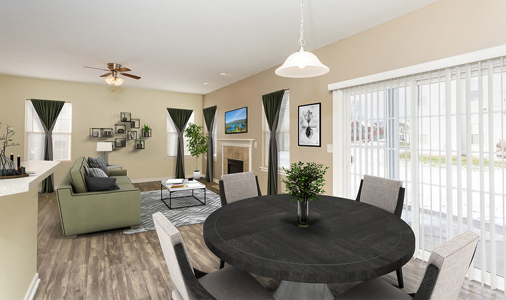 Spacious floor plans at Saratoga Crossing