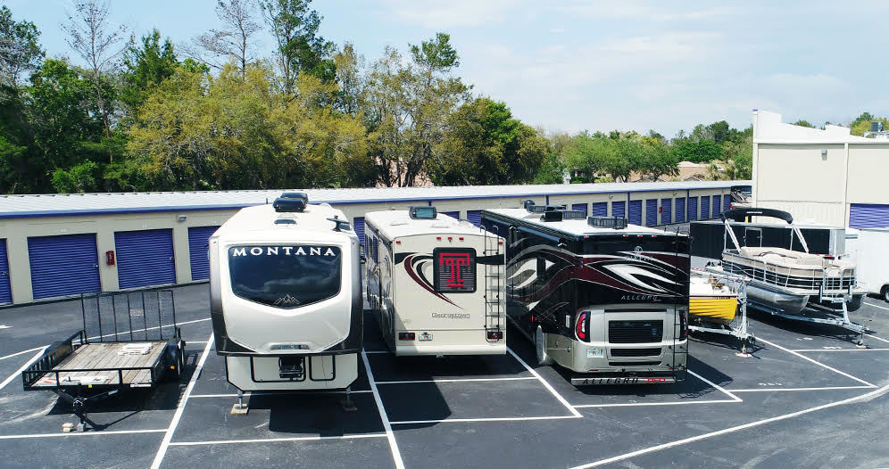 RV storage at StoreSmart Self Storage in Roswell, Georgia