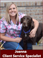 Client service specialist Joanna at Alta Animal Hospital in Pocatello