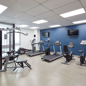 Fitness center at 57 Charles at Bay