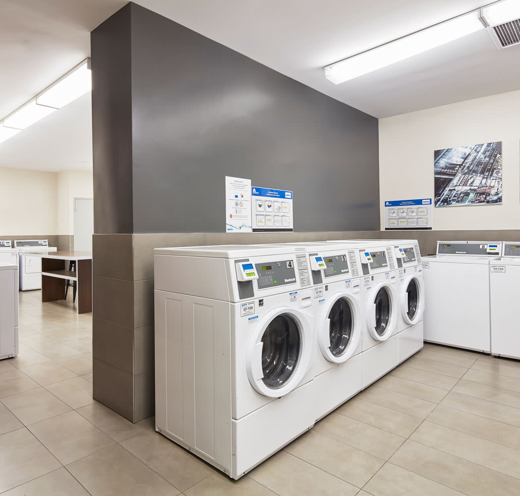 On-site laundry facility at 57 Charles at Bay