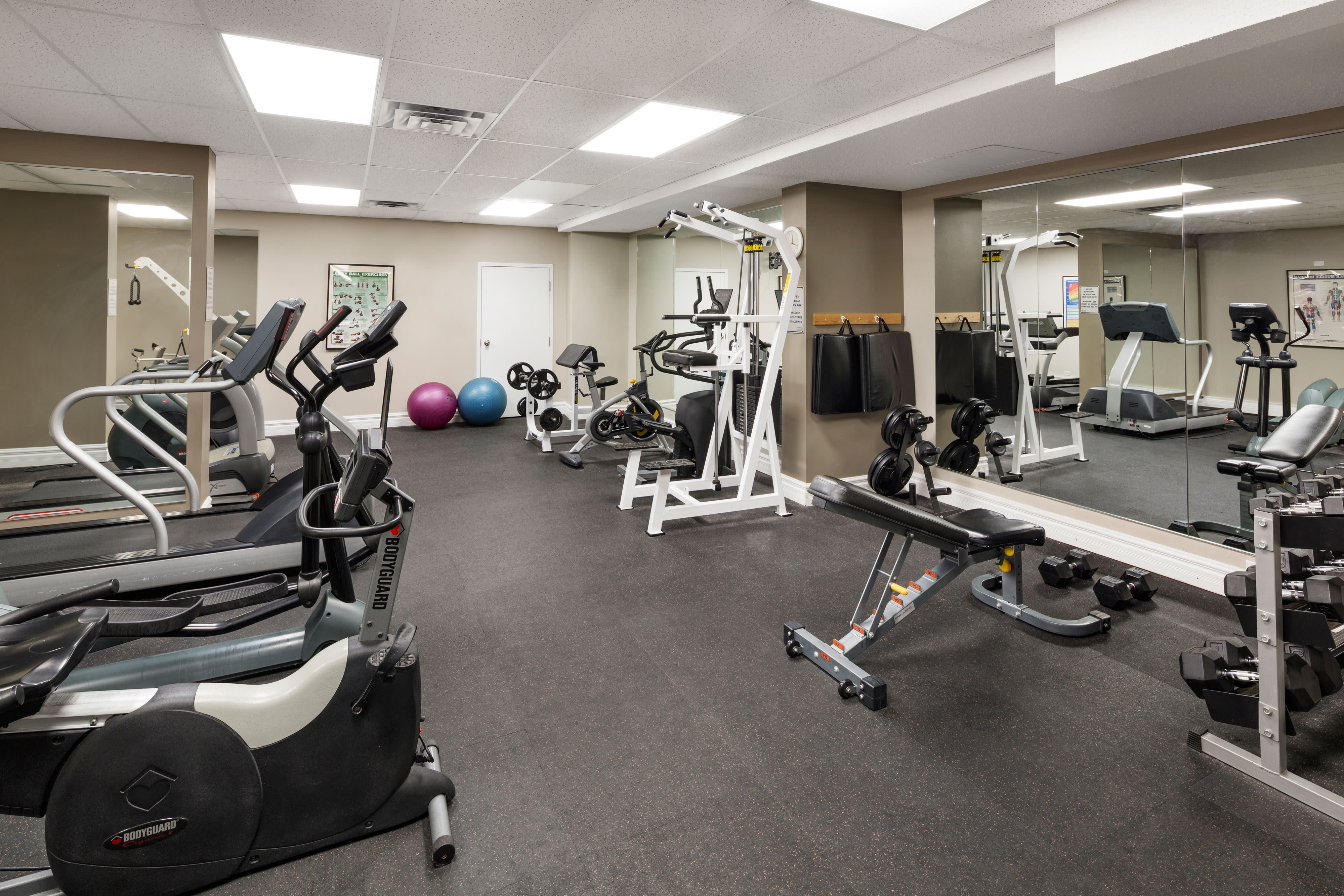 Fitness facility at Glenmore Heights in Calgary, Alberta