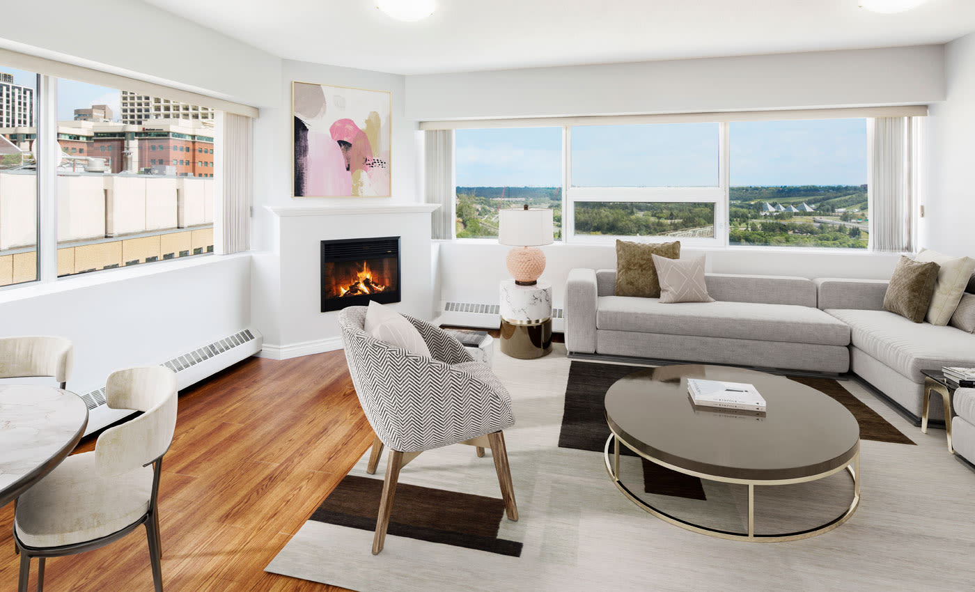 Interior view of Park Square in Edmonton, Alberta