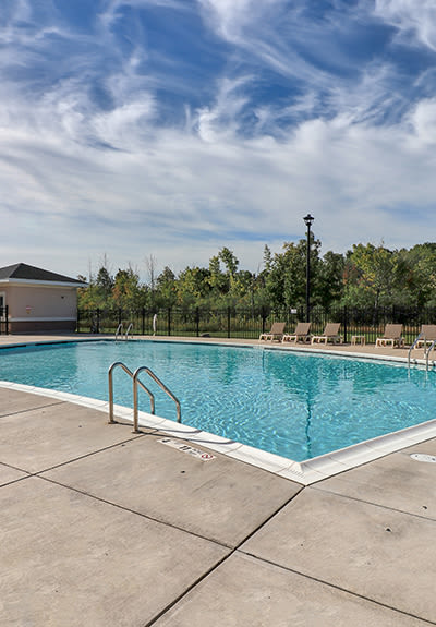 Swimming pool at Gateway Landing on the Canal in Rochester, New York