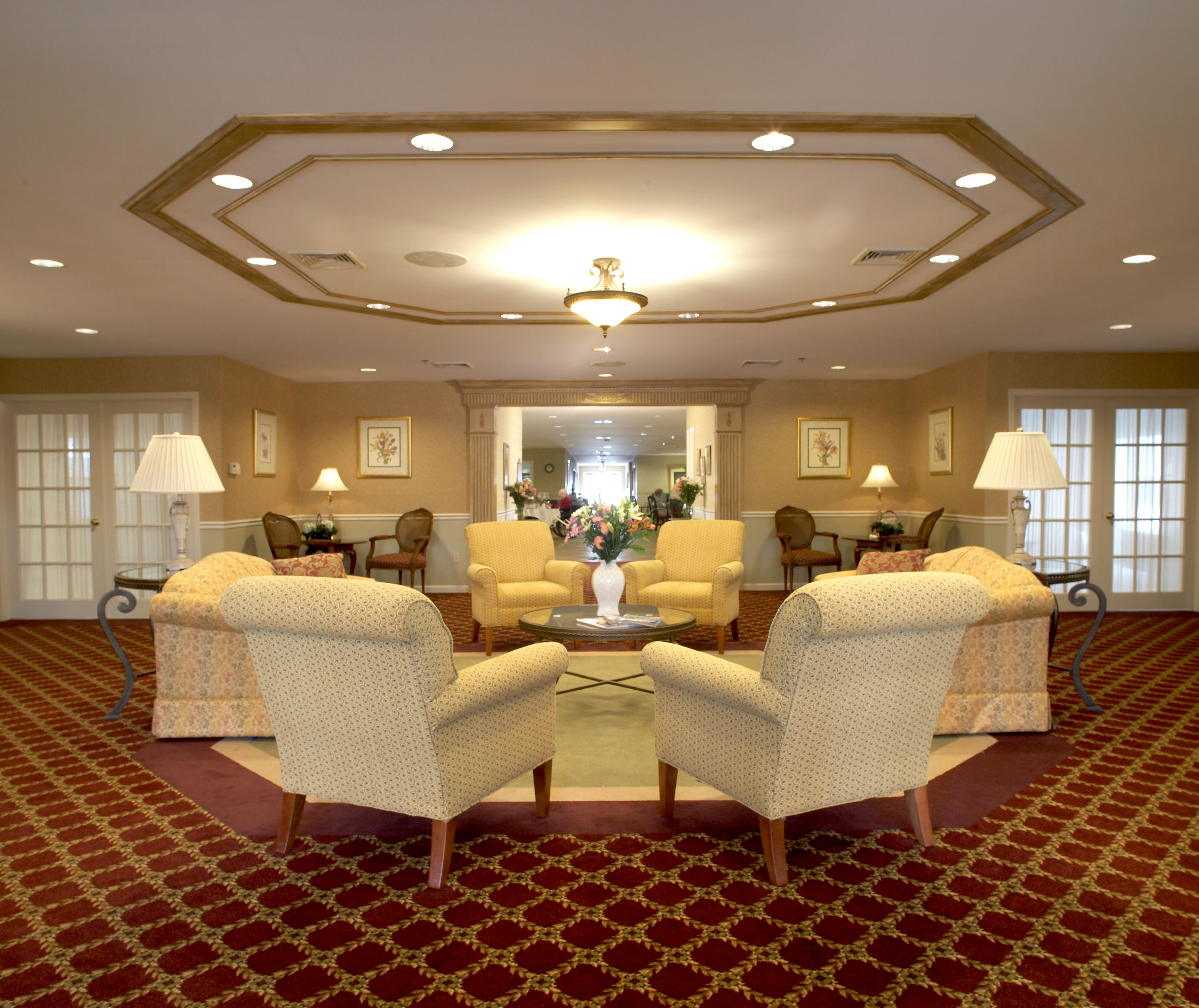 foyer and reception at Heritage Hill Senior Community in Weatherly, Pennsylvania