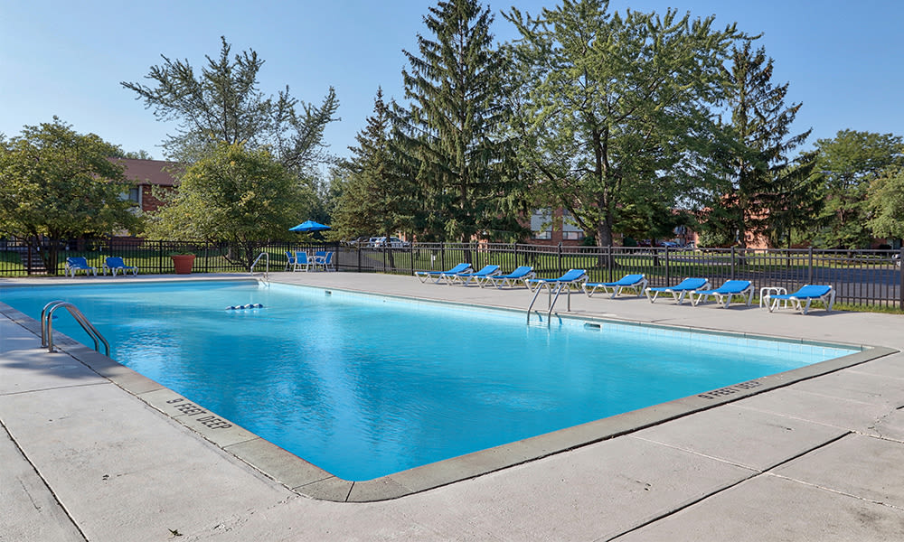 Swimming pool at Webster Manor Apartments in Webster, NY