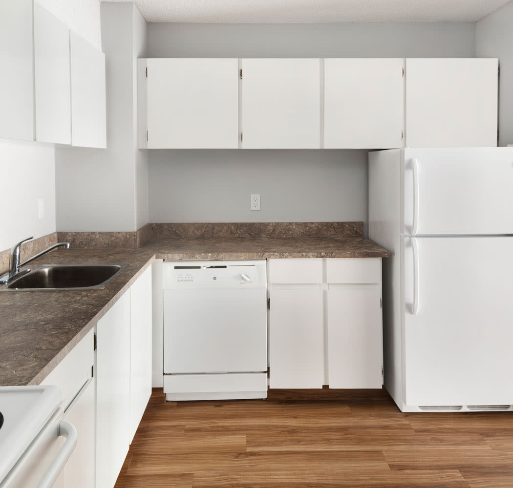 Royal View Apartments offers a beautiful kitchen in Calgary, Alberta