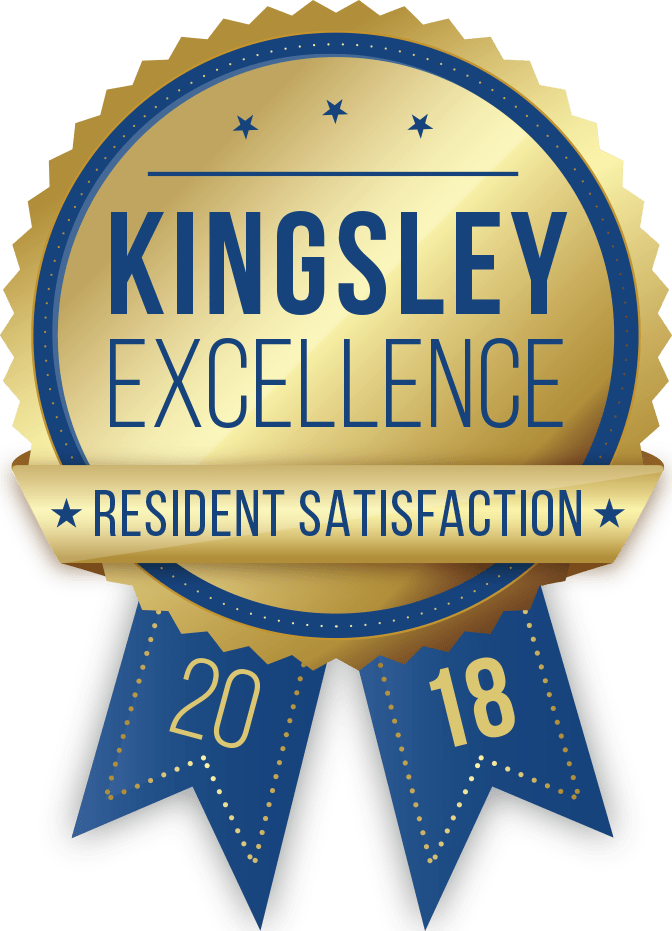 Kingsley Excellence Resident Satisfaction 2018 Award