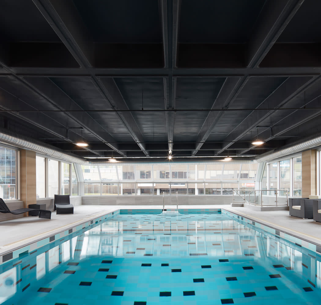 Indoor swimming pool at Halifax Apartments in Halifax