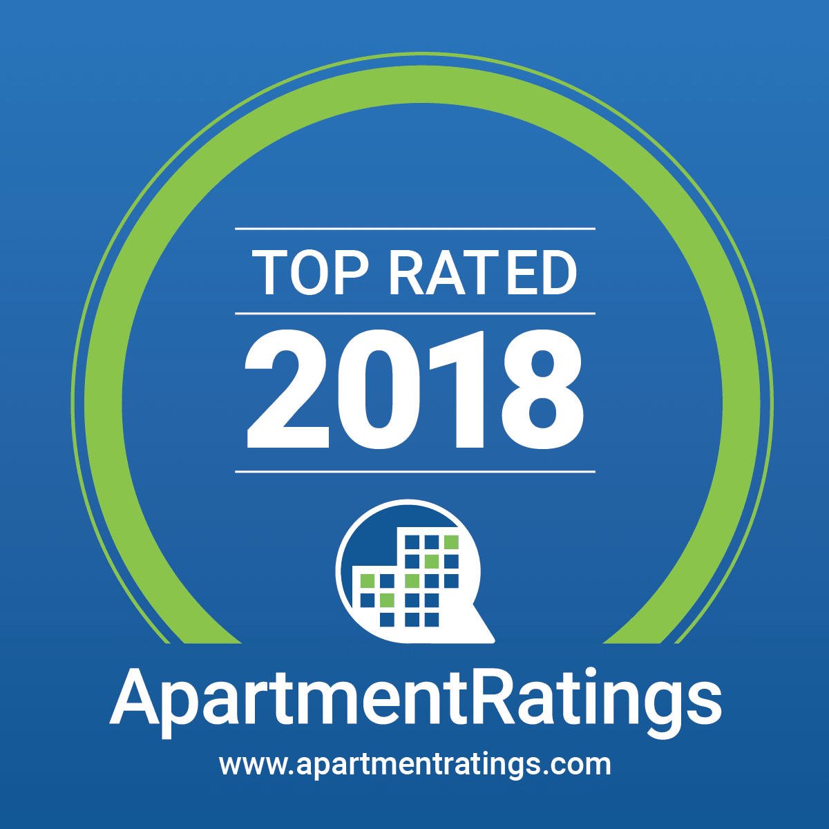 2018 top rated Apartments.com award grahic