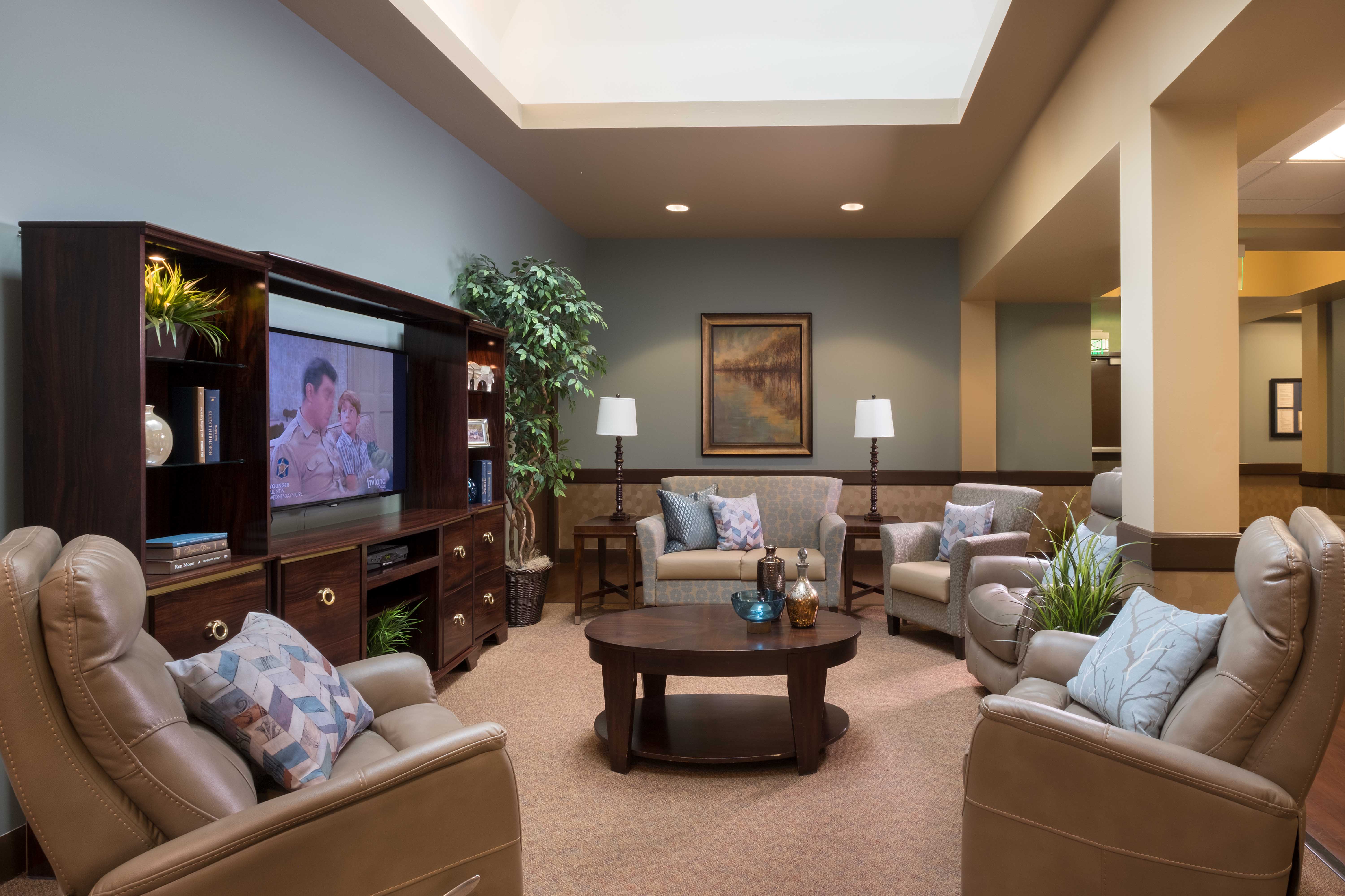 Lounge seating at Avenir Memory Care at Scottsdale in Scottsdale, Arizona