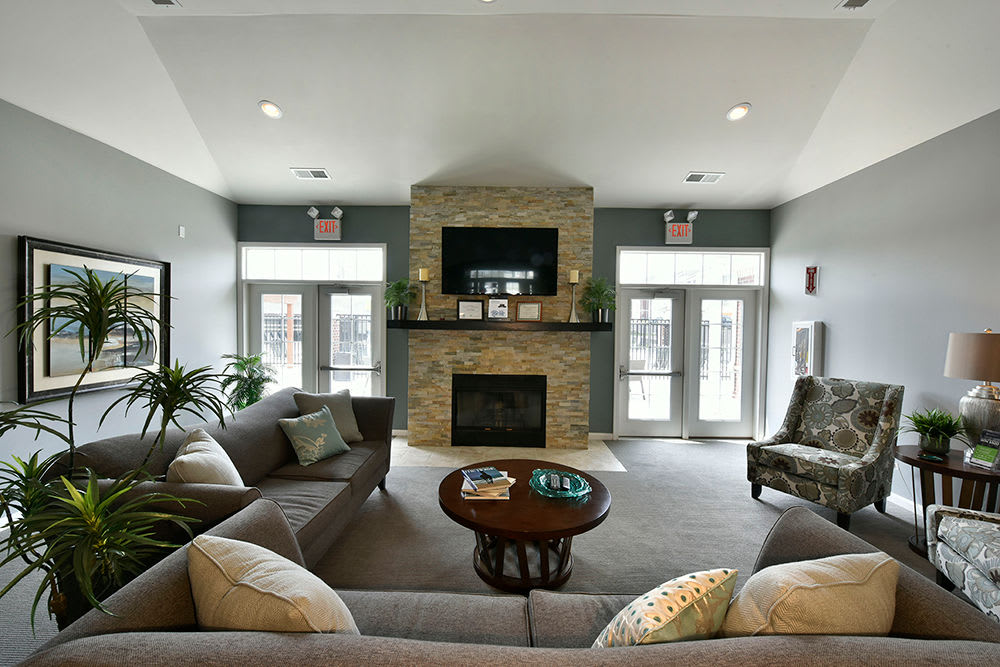 Clubhouse interior at Overlook Apartments in Elsmere, KY