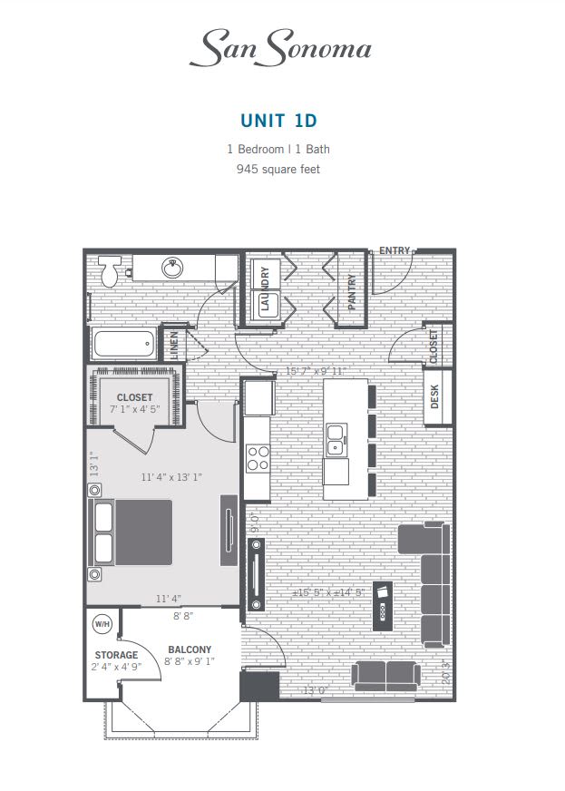 1D 2D floor plan image