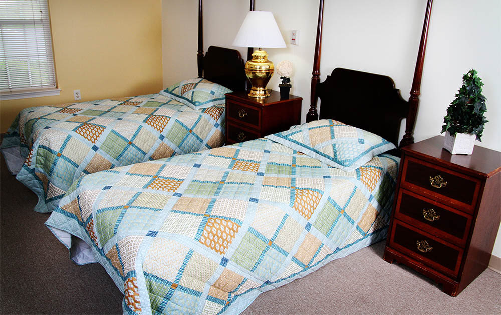 2 person bedroom at Heritage Green Assisted Living and Memory Care in Lynchburg, Virginia
