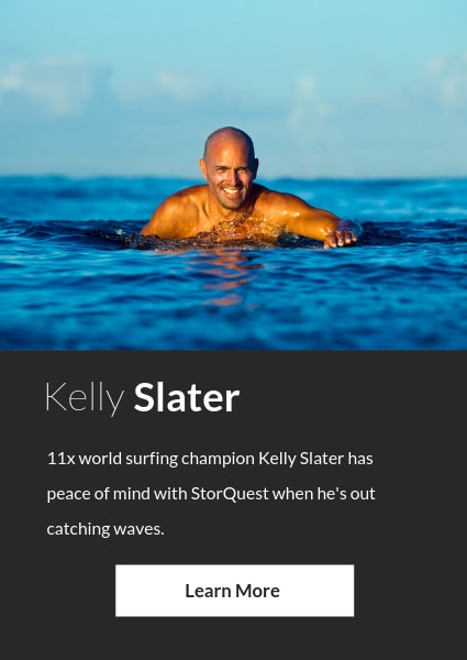 Meet Kelly Slater, an ambassador for StorQuest Self Storage in Santa Monica, California