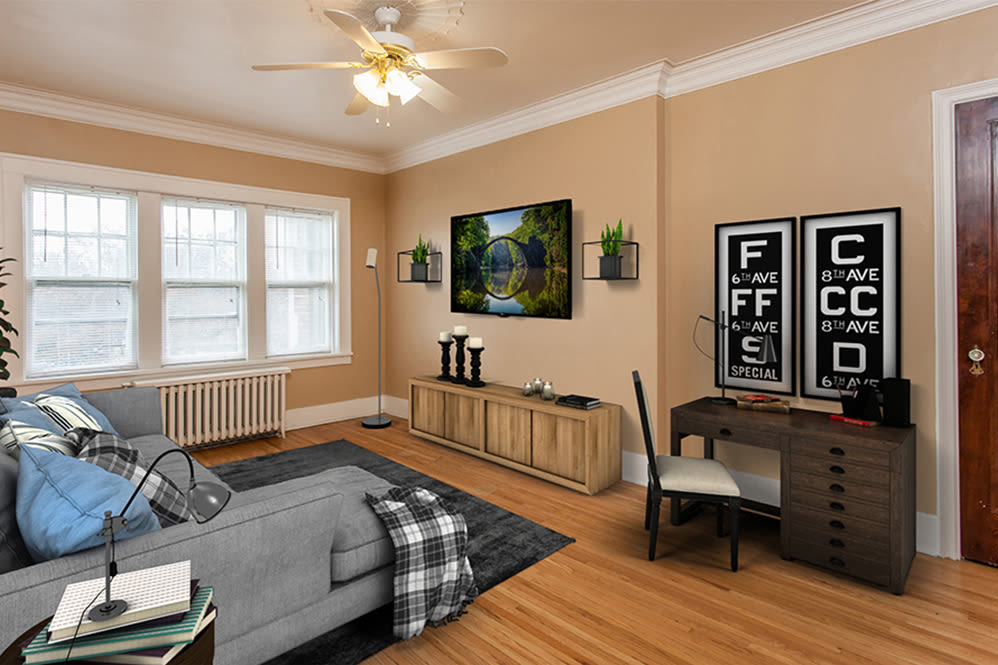 Dining room at Barrington Apartments in Rochester, New York