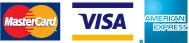 Credit card logos accepted at Lighthouse Self Storage in Moncton, New Brunswick