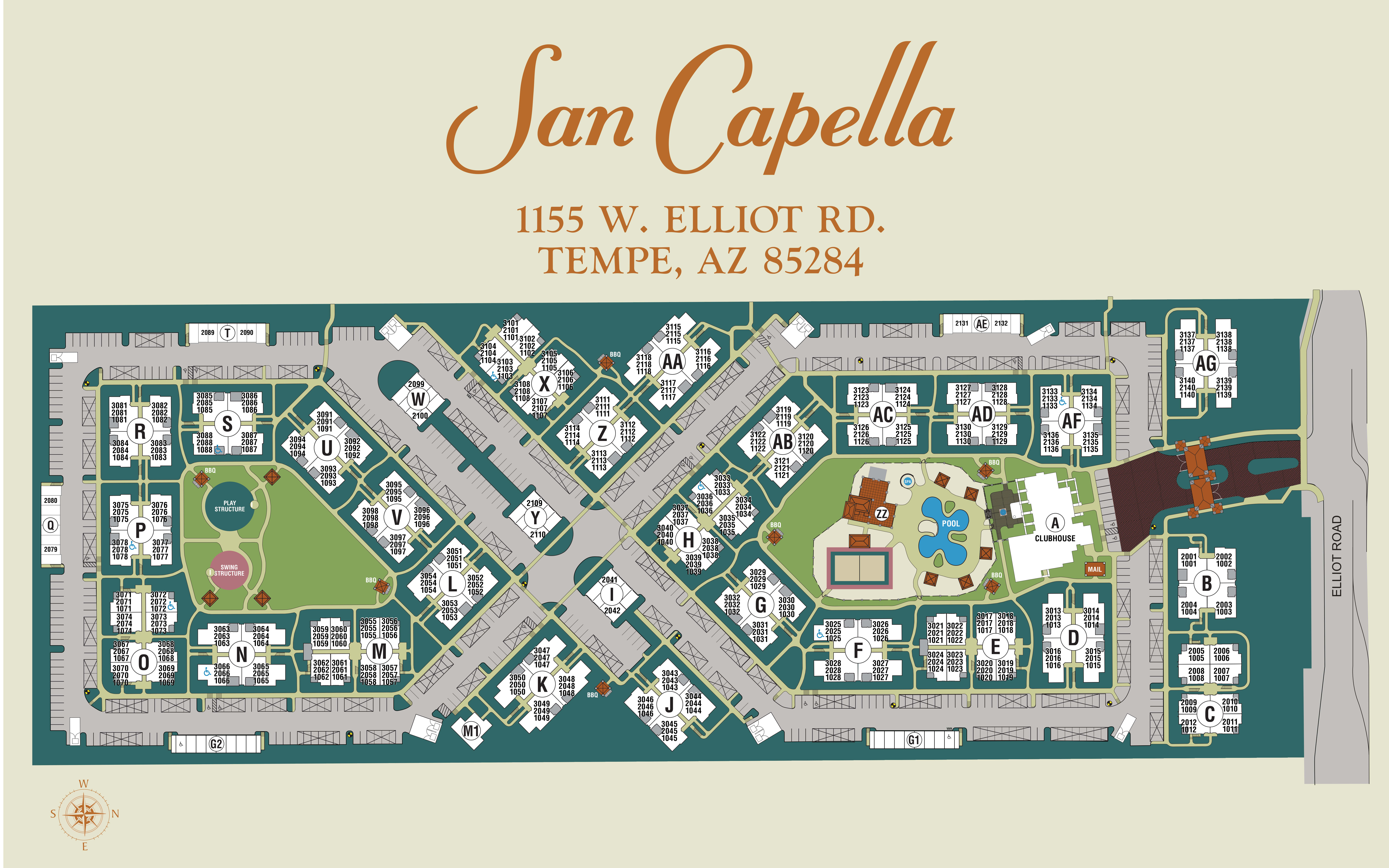 San Capella site plan