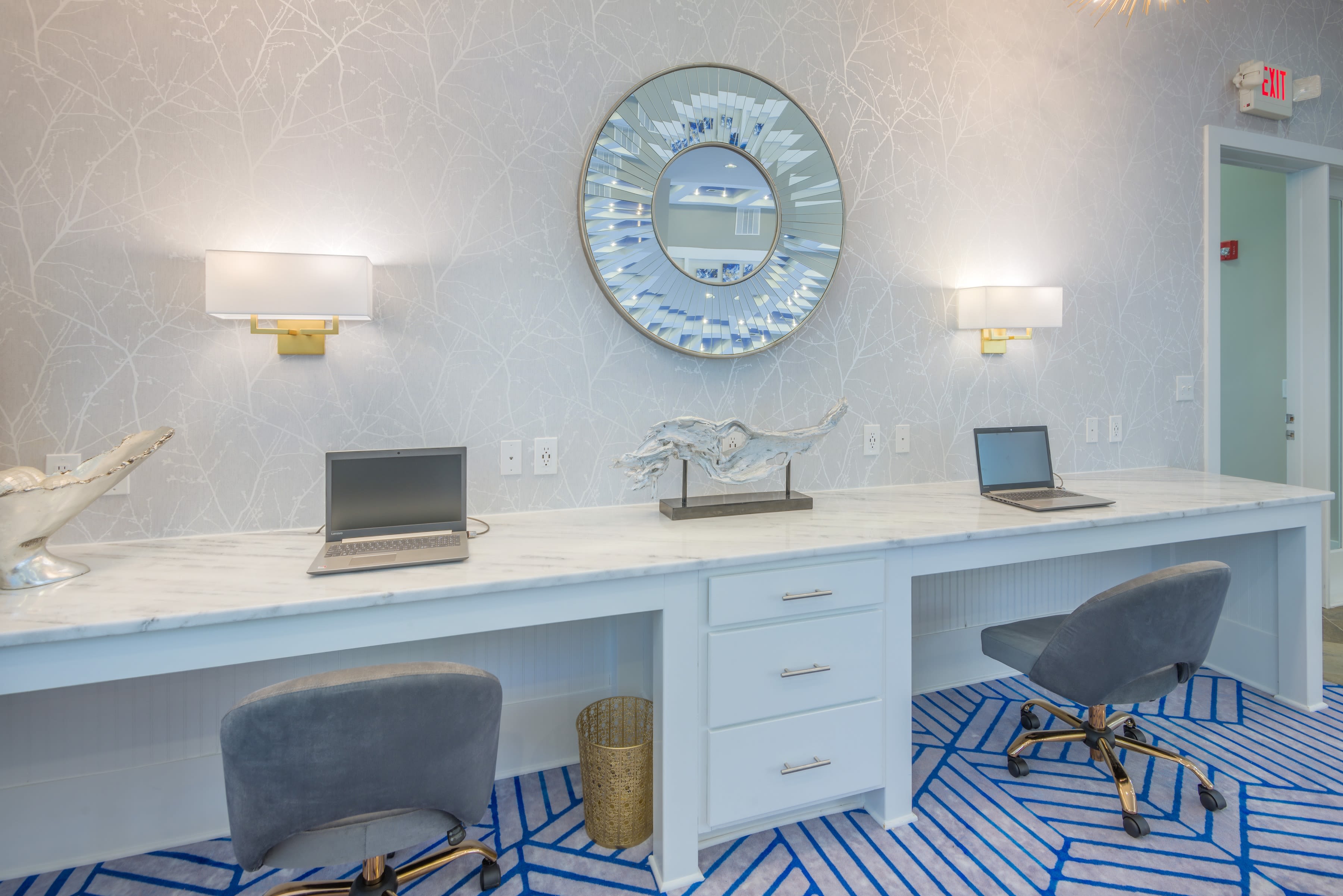 Our apartments in Raleigh, North Carolina offers computers in our business center at Sterling Town Center