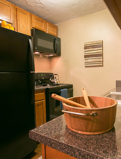 Beautiful kitchen at Solon Club Apartments