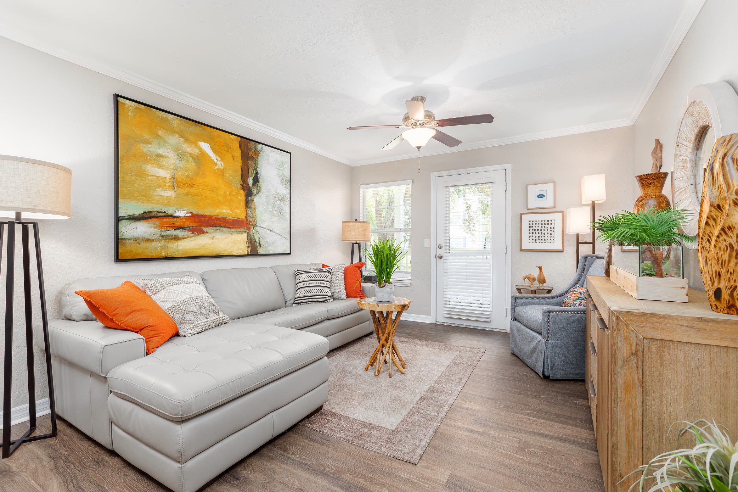 Spacious master bedroom with a large walk-in closet at Amira at Westly in Tampa, Florida
