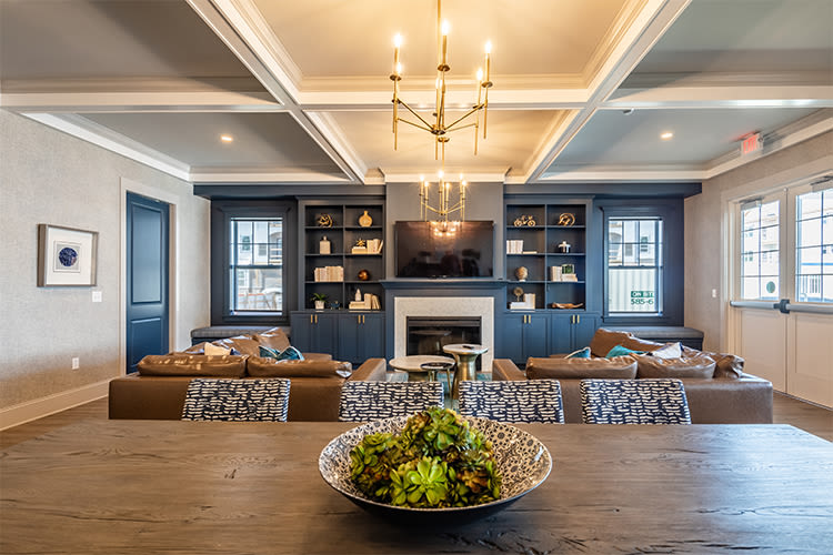 Clubhouse interior at Winding Creek Apartments in Webster, New York.