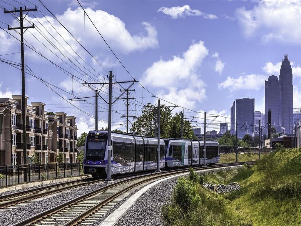 Quick access to the Light Rail near 300 Optimist Park in Charlotte, North Carolina