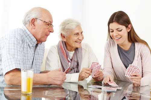 Happy resident at The Vistas Assisted Living and Memory Care