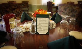 Great dining table at The Springs in San Angelo