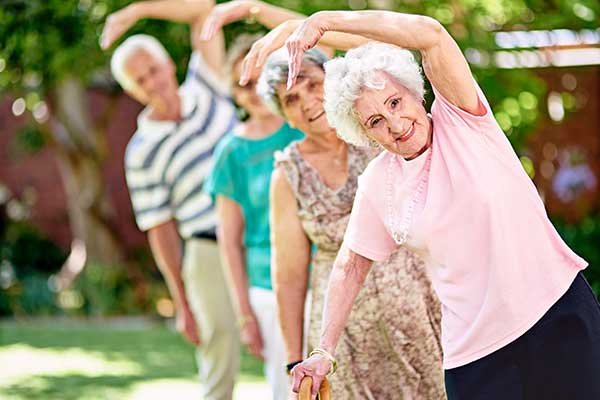Happy assisted living residents at West Fork Village in Irving, Texas