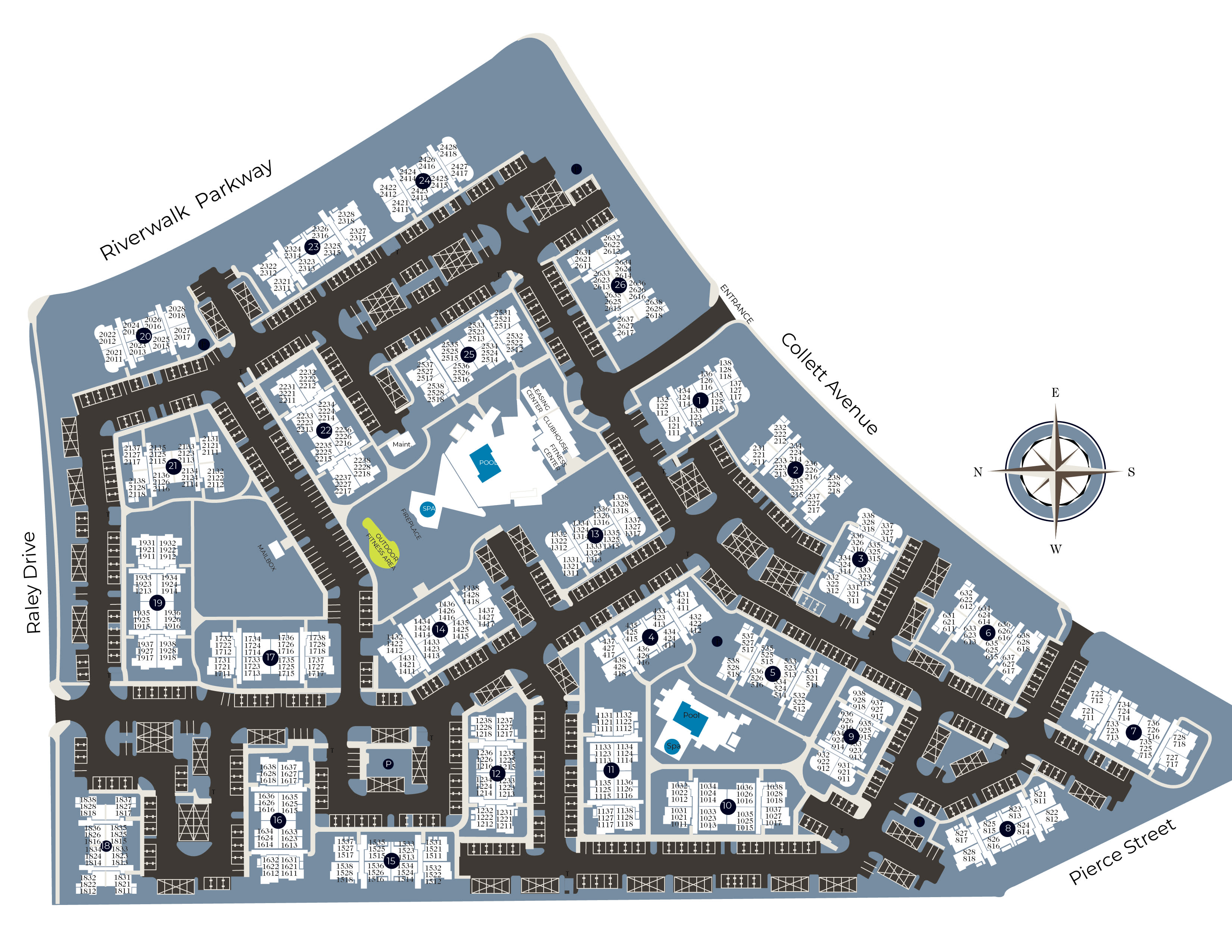 View a map of Esplanade Apartment Homes in Riverside, California