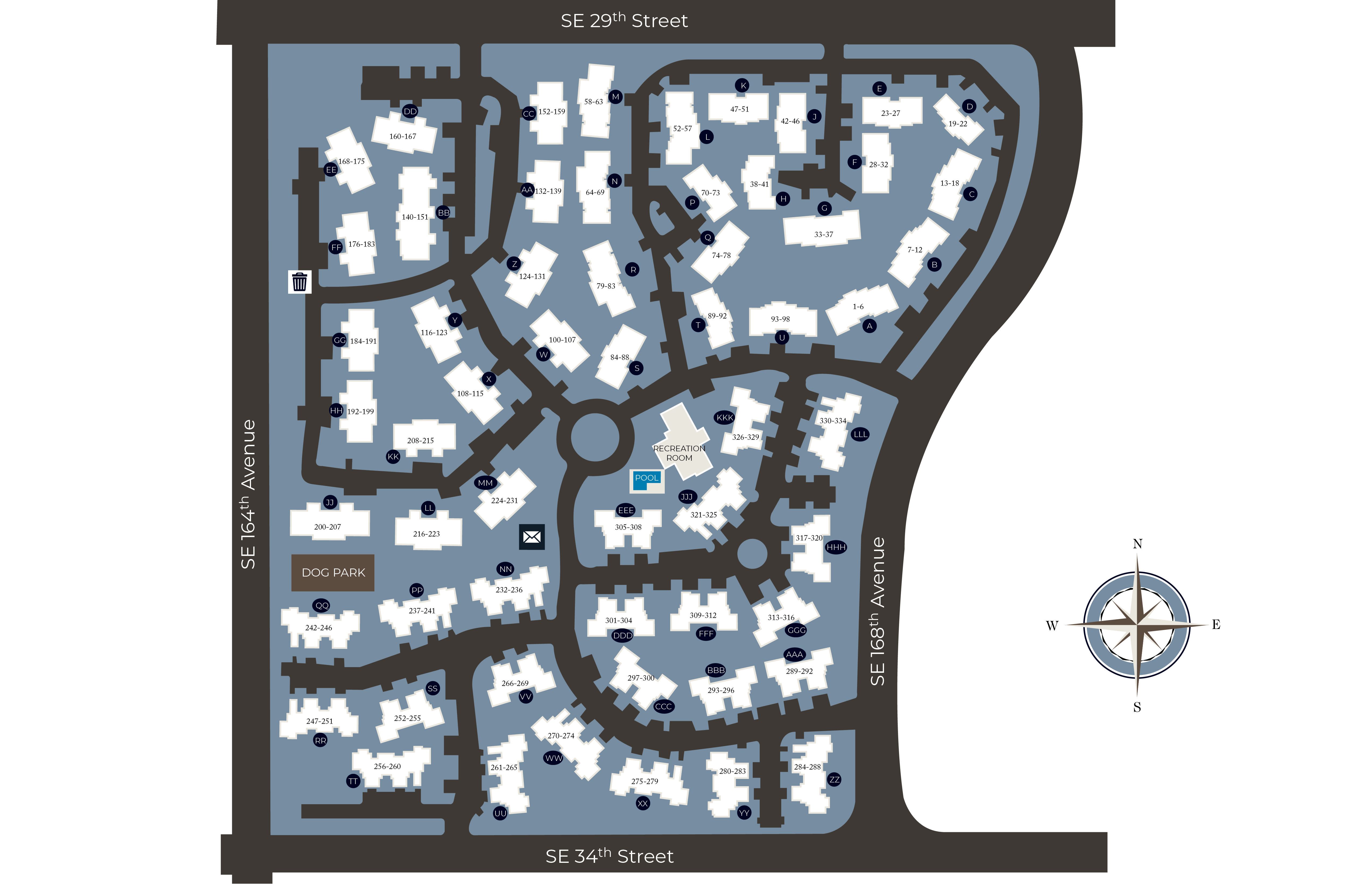 View a map of our property in Vancouver, WA