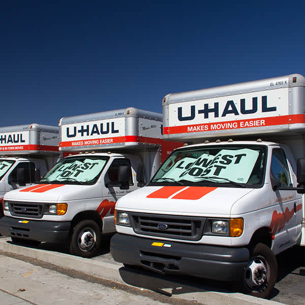 U-Haul trucks available at Manning Mini Storage in Natchitoches, Louisiana