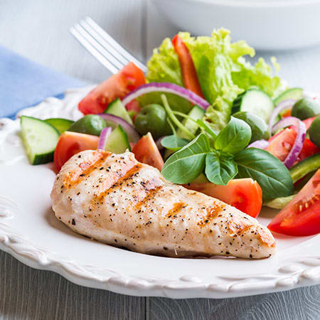 A freshly prepared dish at The Legacy at Southpointe Drive in Greenville, South Carolina