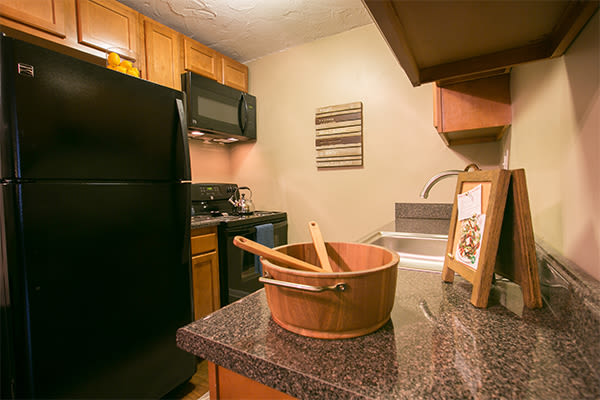 Beautiful kitchen at Solon Club Apartments