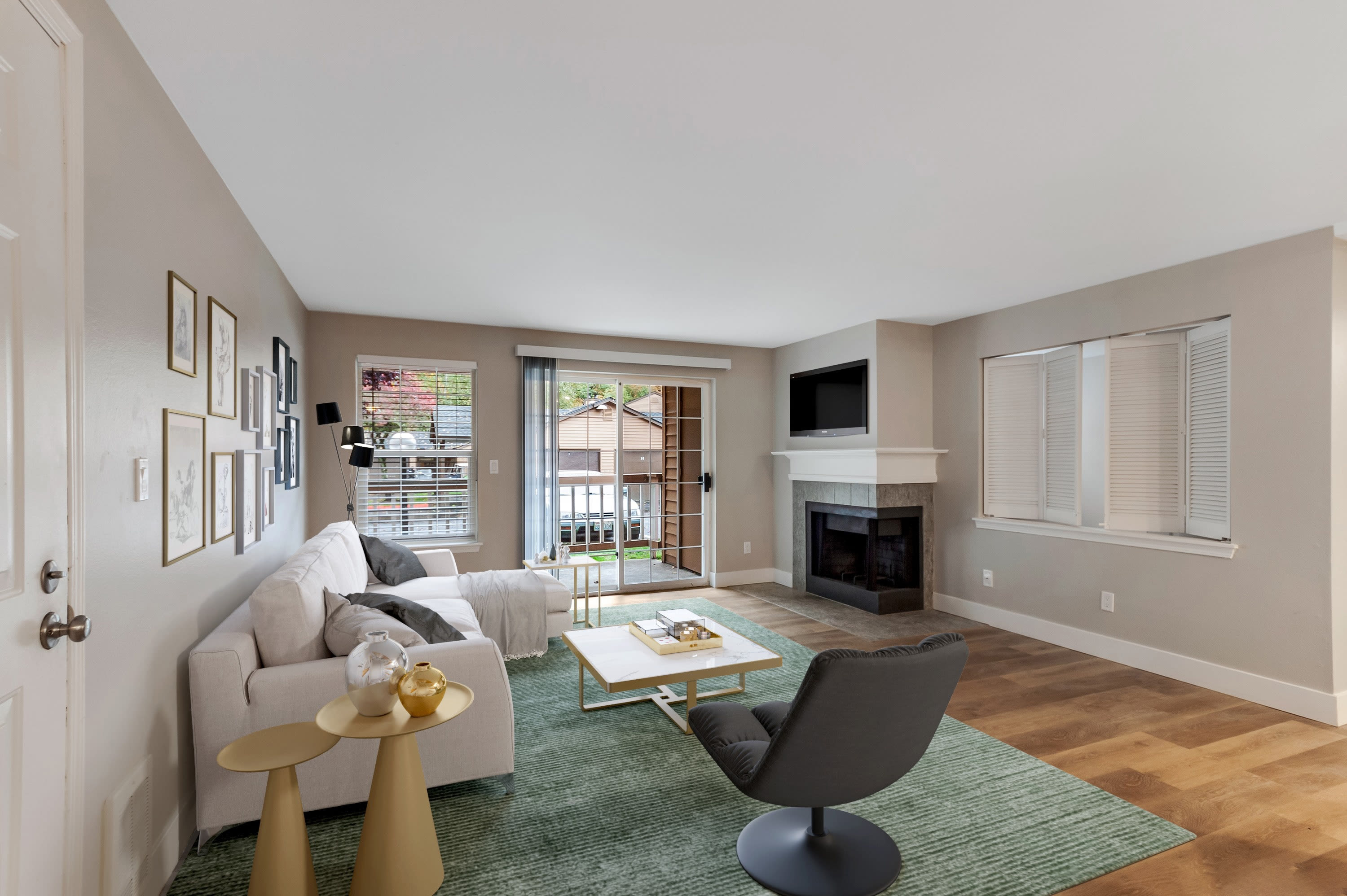 Spacious living room at Chandlers Bay