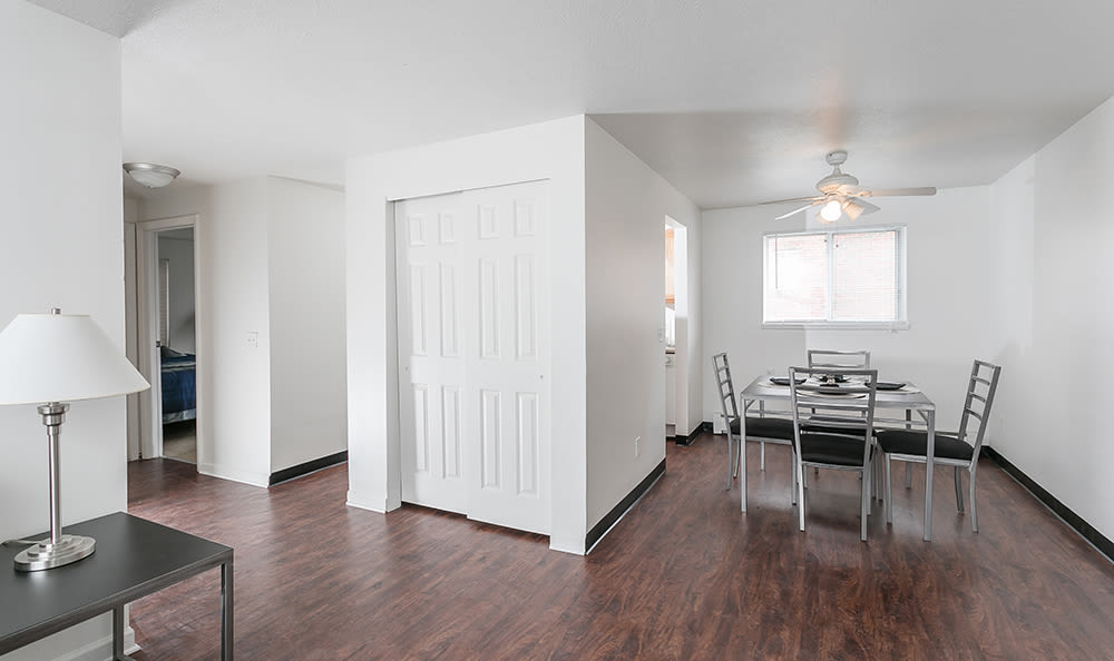 Spacious dining area at Brockport Crossings Apartments & Townhomes in Brockport, New York