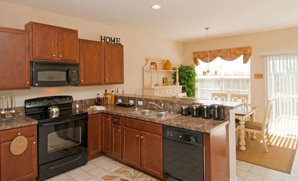 Spacious kitchen at Emerald Pointe Townhomes in Harrisburg, Pennsylvania