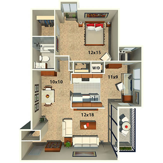 1, 2 & 3 Bedroom Apartments for Rent in Columbia, MD