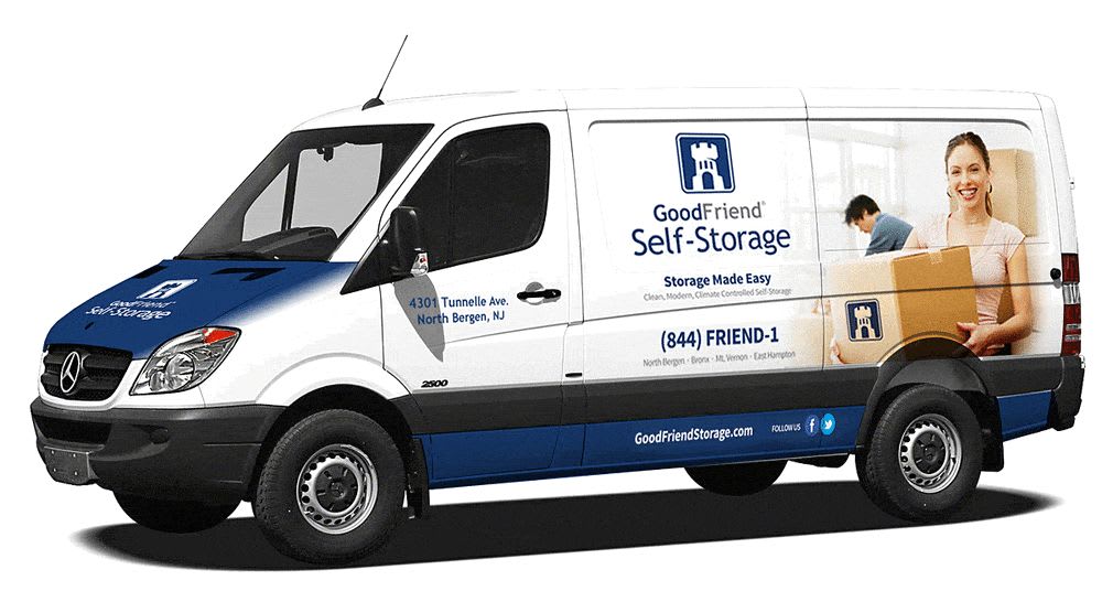 Moving van offered at GoodFriend Self Storage East Harlem in New York, New York