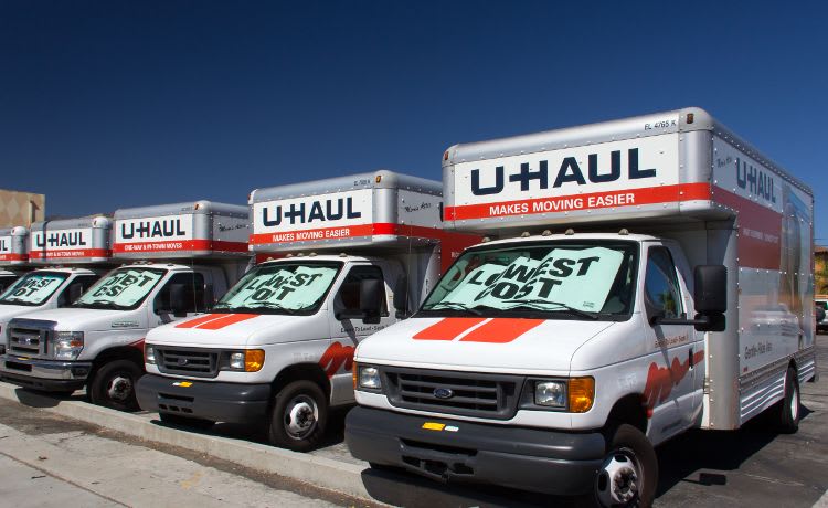 Moving trucks at Towne Storage in Henderson, Nevada