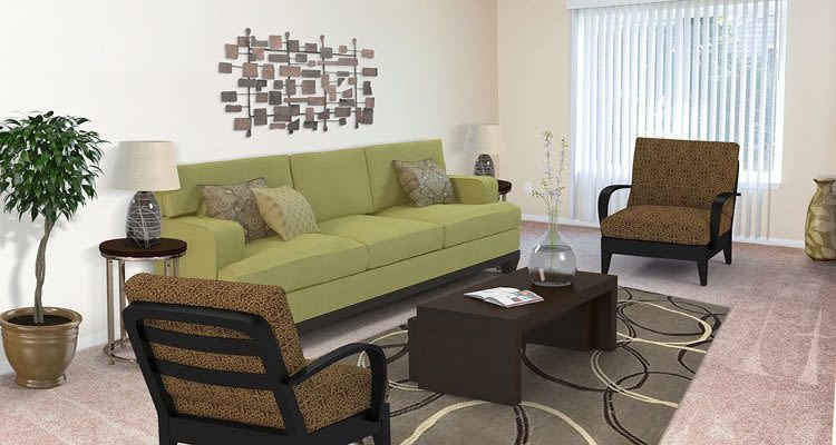 Ample living space at Newcastle Apartments home in Rochester, New York