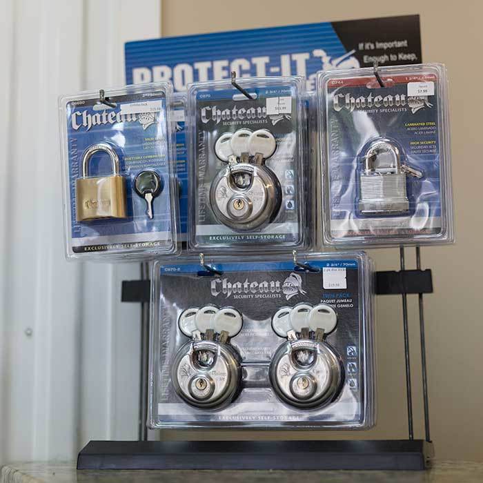 Locks available at StorageMax Baton Rouge in Baton Rouge, Louisiana
