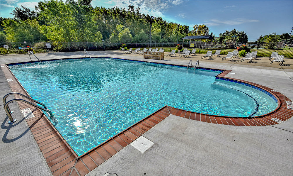 Refreshing pool at The Lakes at 8201 in Merrillville, Indiana